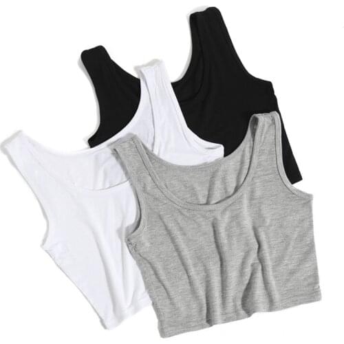Summer 2019 New Fashion Slim Render Women Tank Tops Casual Vest Sleeveless Short Shirts Sexy Womens Tees Tops Solid color Vest