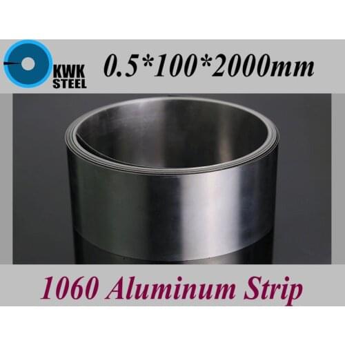 0.5*100*2000mm 1060 Aluminum Strip Aluminium Foil DIY Material Free Shipping