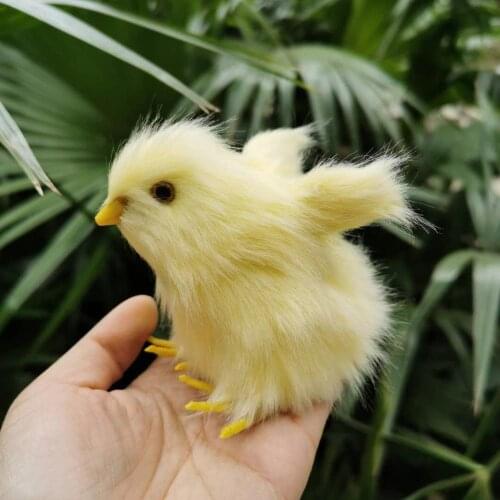 1pcs/11*6.5*7cm,Artifacial furry Sound baby Chick,Simulation yellow chicken for Wedding Party home decoration,kid christmas gift