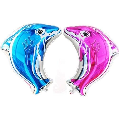 1pcs 67*38cm Nose Dolphin Aluminum Foil balloon Birthday Wedding party decoration Balloons kids toy supplies