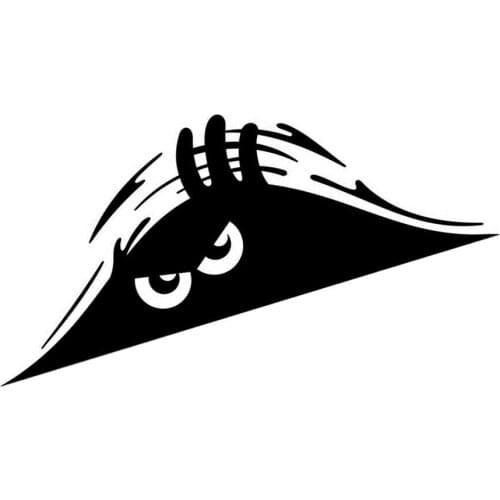 Car Sticker Eyes Monster Peeper Scary Car Bumper Window Vinyl Decals Stickers Auto Decorations Accessories 1PC