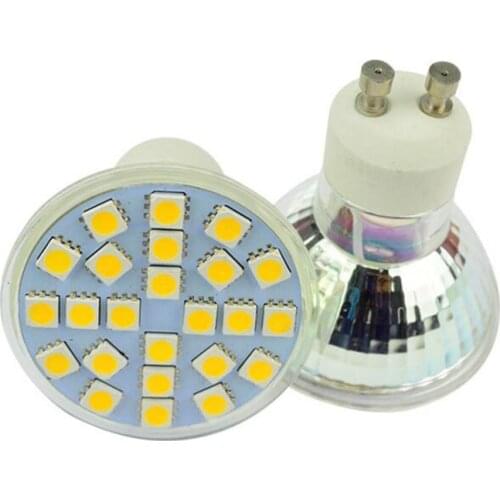 10pcs/lot SMD 5050 Lampada LED Lamp 220V Lamparas LED Spotlight GU10 Candle Chandelier Ampoule LED Bulbs GU 10 Bombillas