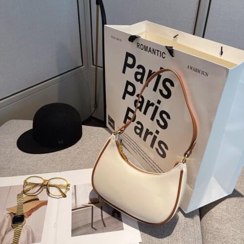 2021 Fashion High Quality All-match Solid Color Senior Shoulder Underarm Womens Bag Exquisite Leather Small Handbag