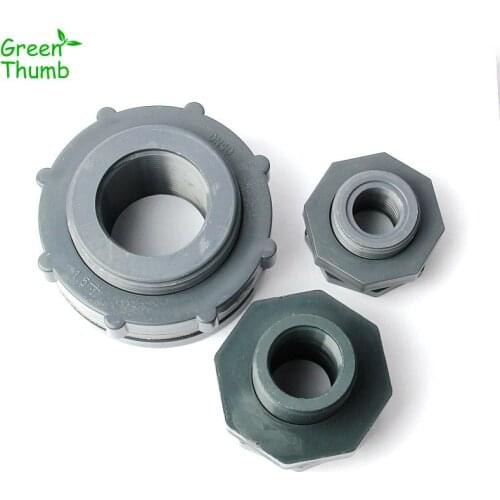 8pcs 1/2"/ 3/4" /1" Female Thread Socket Type PVC Adapt For Water Tank/Plastic Water Tower/Pool/Socket Waterproof Connectors