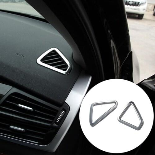 ABS Car Styling for BMW X5 F15 2014-18 Car Dashboard Side Air Conditioning AC Outlet Vent Trim Car Interior Accessories 2 Style