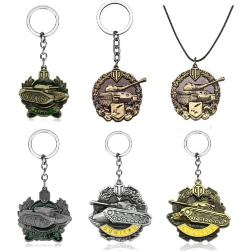 Newest Chaveiro Car Spartans Medal Keychain Game World Tanks Key Chains Calm Medal Key Ring for Gift Jewelry Key Holder Souvenir