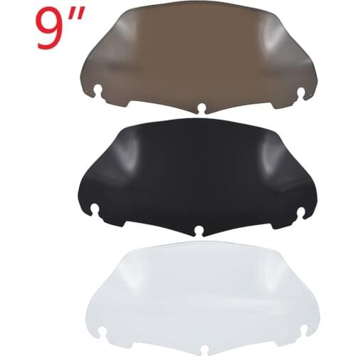 9" Motorcycle Tint Windshield Windscreen Cover Case For Harley Touring Road Glide FLTR 2014-2016 Wind Deflectors