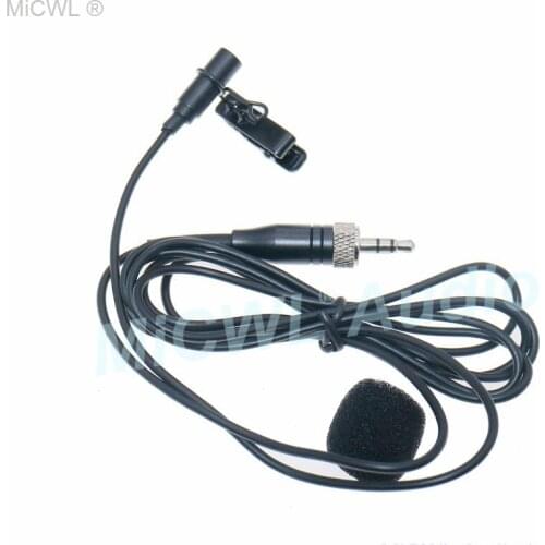Black ME2 Clip-On Lavalier Microphone for Sennheiser G2 G3 G4 Wireless BeltPack Transmitter 3.5mm Stereo Lock
