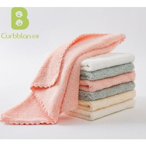 Curbblan 3/5/20 PCS Coral Fleece Dishcloth Cleaning Cloth Microfiber Household Kitchen Rag Kitchen Dishrag Clean Tools