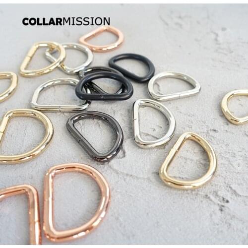 10pcs/lot Nickel plated D-Rings 25mm webbing strapping bags garment accessory retailing non welded metal flat Dee ring 8 kinds