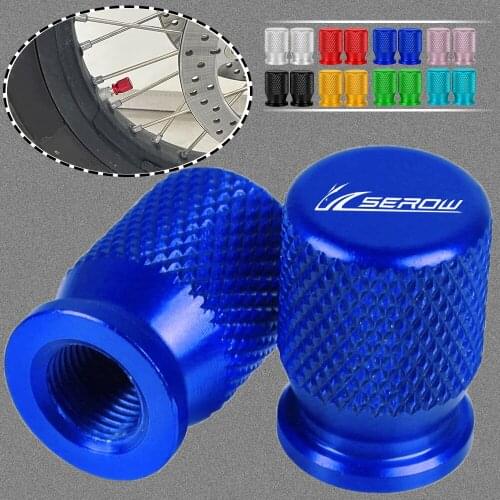For YAMAHA SEROW225 SEROW250 SEROW 225 250 1986-2015 2016 2017 Motorcycle CNC Tire Valve Stem Caps Covers 2018 2019 2020 2021