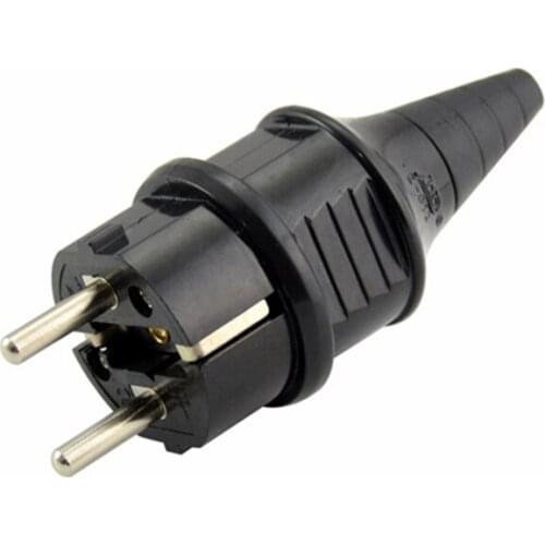 European Rewireable Two Round Plug 250V 16A CCE 7/7 Standard Plug,1 pcs