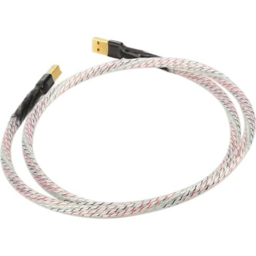 Hifi USB 2.0 Cable A To Type B (Male - Male) Fever USB Digital Audio Cord For Decoder, Sound Card, Mixer