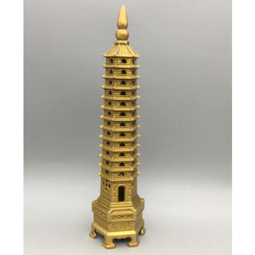 China brass Wenchang tower crafts statue