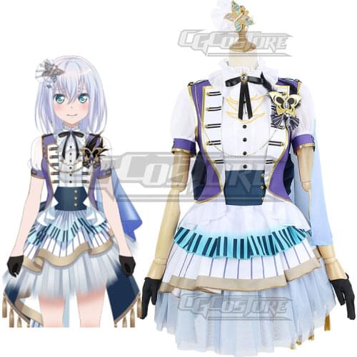 Bang Dream Mashiro Kurata Cosplay Costume Morfonica II Anime Game Uniform Dress Halloween Christmas Free shipping CG940CZH