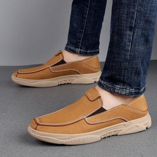 Mens Causal Shoes Casual Fashion Sneakers Leather Shoes Mens Hot Sale Men 2020 New Breathable Flat Mens Sport Man