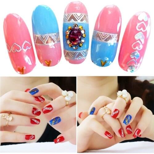 2 Sheets Metal Transfer Foil for Nail Art Laser Mirror Effect Charm Nail Foil Sticker Decal Manicure Accessories