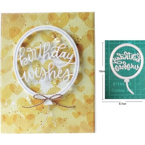 Craft dies metal cutting dies cut die Birthday balloon frame Scrapbooking dies craft paper knife mould blade punch stencils dies