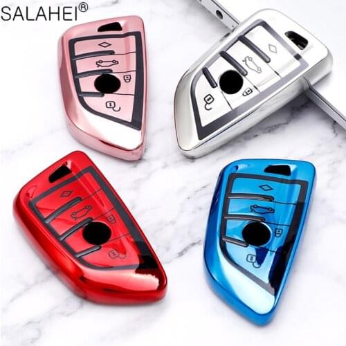 Soft TPU Car Key Case Cover Holder For BMW X1 X3 X5 X6 Series 1 2 5 7 F15 F16 E53 E70 E39 F10 F30 G30 Smart Remote Accessories