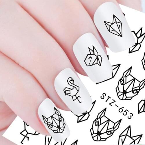DIY Nail Sticker Animal Printed Nail Art Design Fashionable Cosmetic Accessory for Manicure Decor