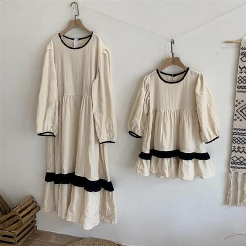 Mom And Daughter Matching Clothes Love Print Family Look Mom And Daughter Mother And Daughter Same Dress 2021 Summer Girl Outfit