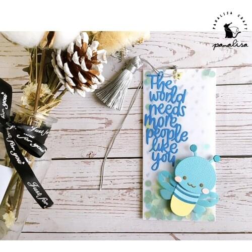 Panalisacraft cute honeybee Bee happy Metal Cutting Dies Stencils DIY Scrapbooking/album Decorative Embossing DIY Paper Cards