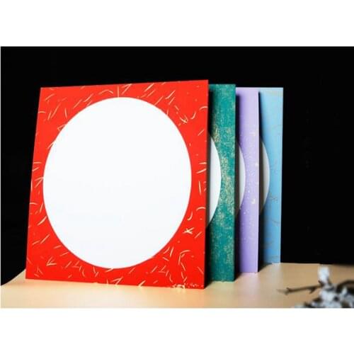 10Pc Half-Raw Half-Ripe Batik Xuan Paper Blank Cardboar Painting Calligraphy Sumi-e 33X33cm