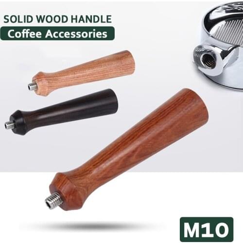 Espresso Coffee Portafilter Handle M10 Cafe Machine Solid Wooden Handle Coffee Maker Tools Accessories For Barista