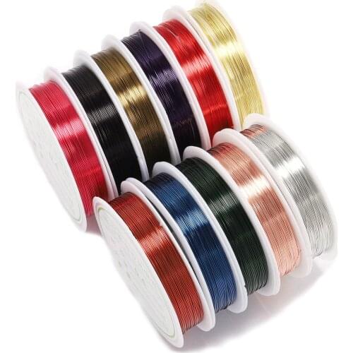 1 Roll 0.3 0.4 Wire Diameter Roll Gold Blue Wire Beading Cord String Findings DIY Beading Wire For DIY Jewelry Makings