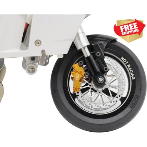Radio control RC Front Brake Disc Gold Caliper HOR KMC Kyosho NSR500 option upgrade parts