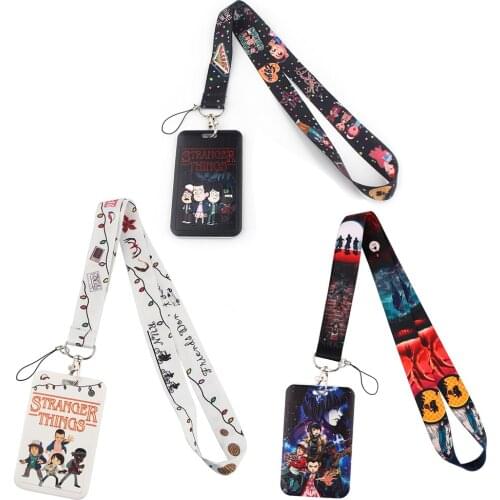 BG516 Stranger Things TV Show Neck Strap Lanyard for Key Gym Cell Phone Straps USB Badge Holder DIY Hanging Rope Card Holder
