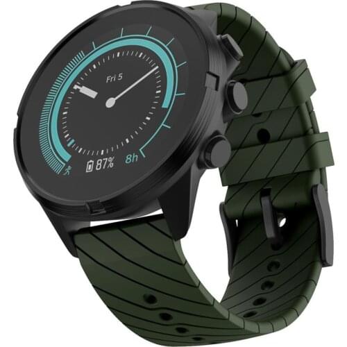 Silicone Replaced Watchband Soft Sports Wrist Strap for Suunto 9/9 Baro Watch