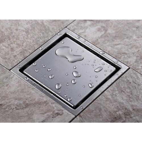 Tile Insert Square Floor Waste Grates Bathroom Shower Drain 150 x 150MM or 110 X 110MM,304 Stainless steel DR051