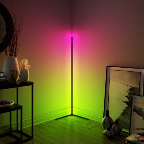 Modern Design LED Floor Lamp Bedroom Livingroom Colorful Floor Light Family Party Lamp Bedside Corner Stand Indoor Lighting