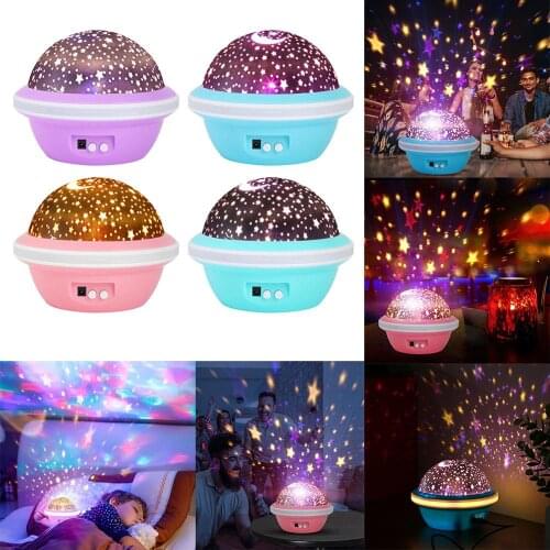 Galaxy Projector Starry Sky LED Night Light Planetarium Children Bedroom Star Night Lights Moon Light Kids Gift Lamp