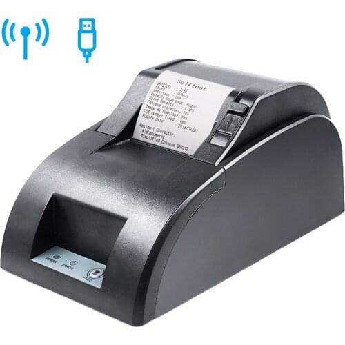 58mm Thermal Printer Receipt Desktop Bill Printer USB Wired Connection Support ESC/POS Command for Supermarket Restaurant