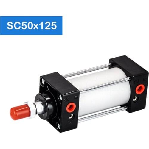 SC50X125 50mm Bore 125mm Stroke Telescopic Press Impact Piston Rod Pneumatic Cylinder Standard