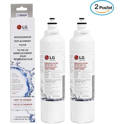 Replace LG LT800P ADQ73613401 refrigerator filter element, suitable for LG GF-5D712SL GF-AD701SL 2 pack