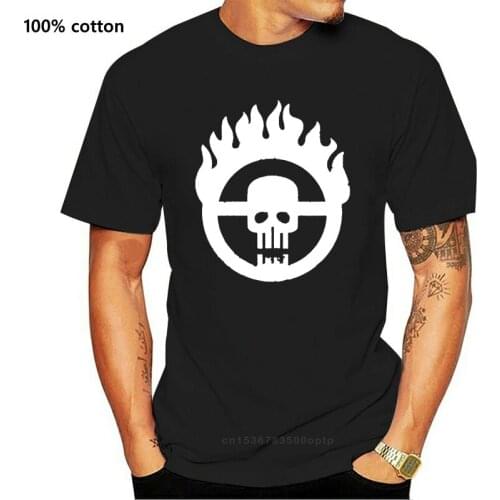 100% Cotton O-neck Custom Printed Tshirt Men T shirt mad max skull Women T-Shirt