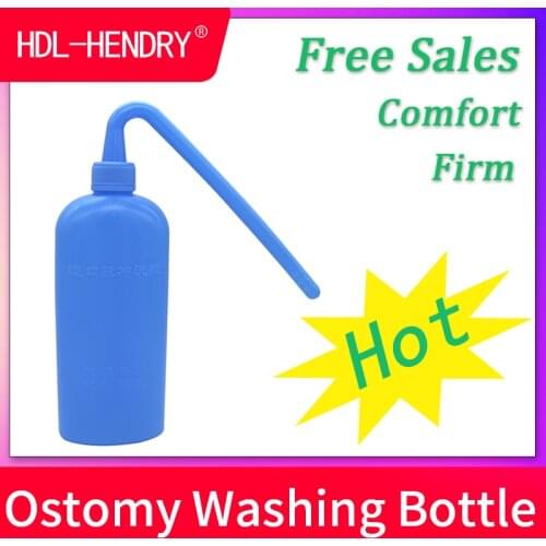 1 Piece Ostomy Washing Bottle 350ml Medical PEVA Material Blue Bottles Holes Design Stoma Accessories Colostomy Cleansing Tool