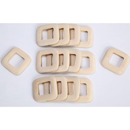10pcs 44mm Natural Wood Earring Blanks DIY Drop Dangle Earring Making Supplies Kit for Wood Craft Jewelry Making