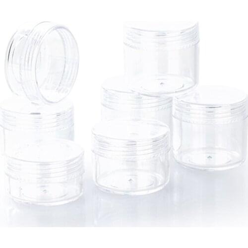 100pcs/lot 10g 15g 20g Empty Cream Jar Transparent Cream Pot Clear Display Case Packaging box