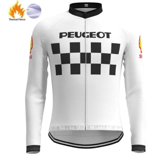 1986 Racing Go Pro Team Man Retro Cycling Jersey Fleece Long Sleeves Clothing Winter Mtb Bike Triathlon maillot ciclismo hombre