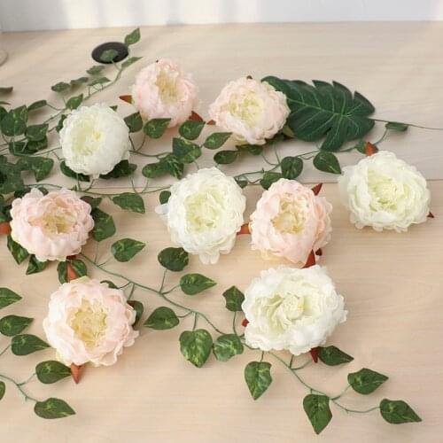 25pcs Hydrangea Flower Heads Artificial wall Flowers Silk Fake Flower For Home Wedding background Decoration