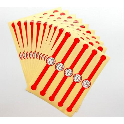 500pcs/lot White Round Thank You With Red Long Strip Scrapbooking Stationery DIY Decoration Diary High Quality Sticker