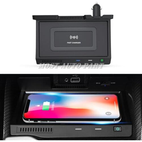 ABS Plastic Wireless Car Charger Phone Charging Plug And Play Trim For Nissan Teana Altima 2019-2021 1pcs