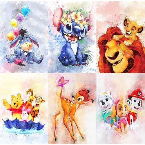 Disney Stitch 5D DIY Diamond Painting Full Square/Round Diamond Mosaic Home Decoration