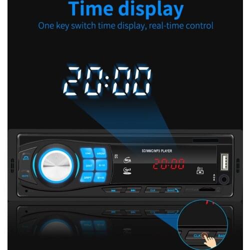 12V 1DIN Bluetooth Car Stereo MP3 Radio Player In-Dash USB FM Aux Receiver