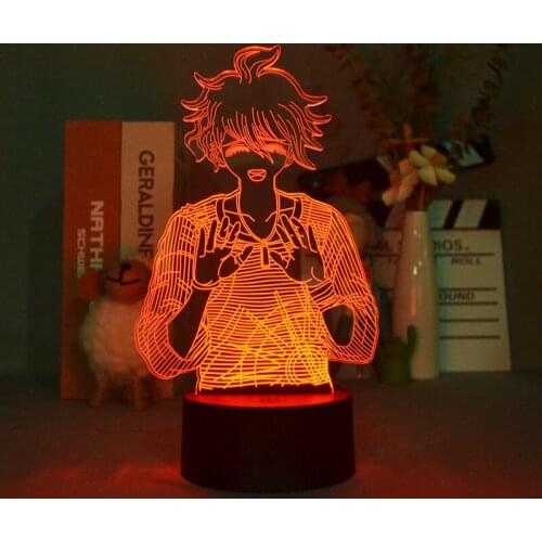 Kid 3D Table Lamp Bedside LED Night Lights Danganronpa Anime Rantaro Amami Room Decor Teenager Birthday Gift Smart Phone Control