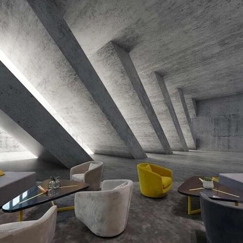 Custom Photo Wallpaper Backdrop Retro Industrial Wind Cement Ash Extension Space Mural Living Room Background Decoration Poster